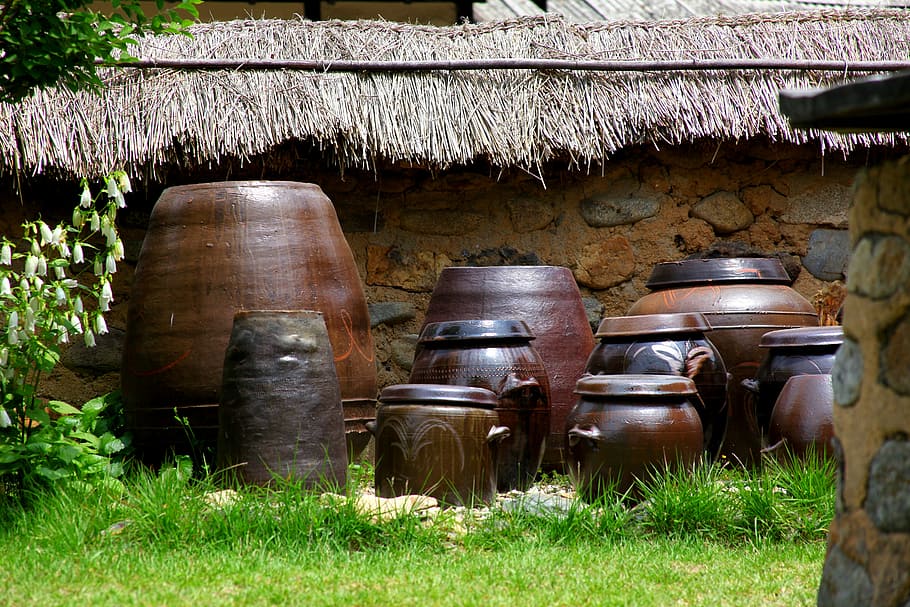 brown, ceramic, pot, house, old, wood, wooden, of the countryside, traditional, chapter reading