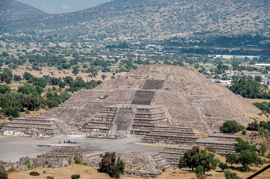 teotihuacan, mexico, piramid, reruntuhan, arkeologi, aztek, Arsitektur, budaya, historis, pariwisata