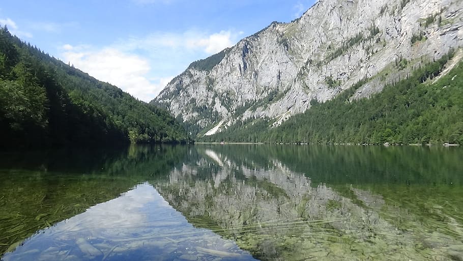 Leopold Steinersee, mineral de hierro, Estiria, montaña, agua, lago, reflexión, pintorescos - naturaleza, belleza en la naturaleza, tranquilidad