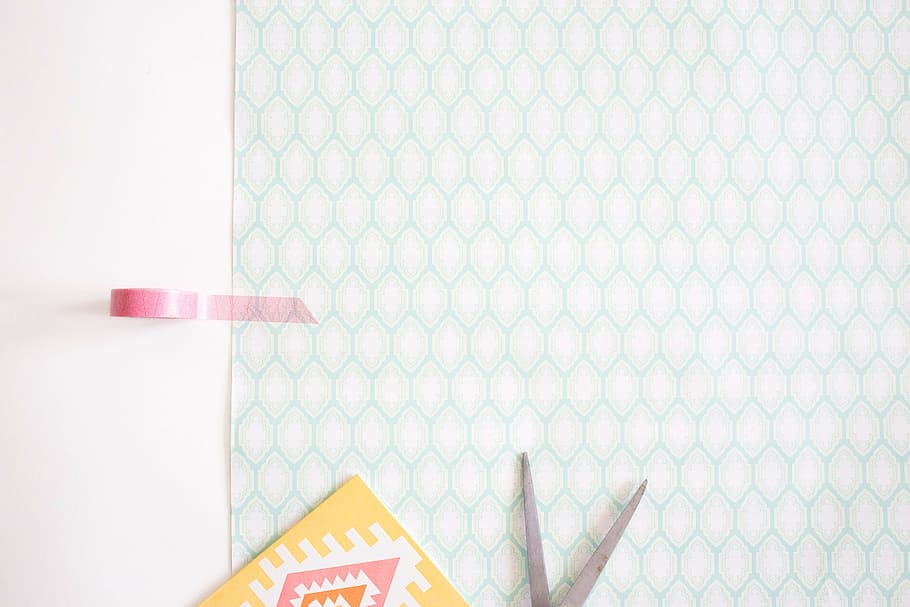 teal wrapper, grid, wire, hook, scissors, design, pattern, mesh, line, backdrop