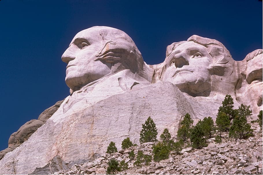 Mount Rushmore, Thomas Jefferson, Monumento, presidentes, Dakota del Sur, hito, memorial, piedra, tallado, turismo