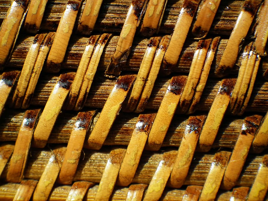Rattan, Braid, Structure, natural material, wattle, texture, background, close, backgrounds, full frame