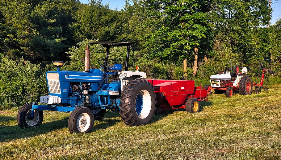 Tractor, Farm, Agriculture, Field, Rural, farmer, farming, harvest, agricultural, equipment
