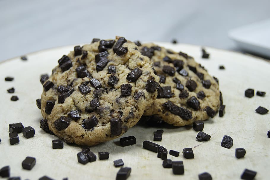 cookie, chocolate, sweet, delicious, baked, biscuit, food, food and drink, freshness, indoors