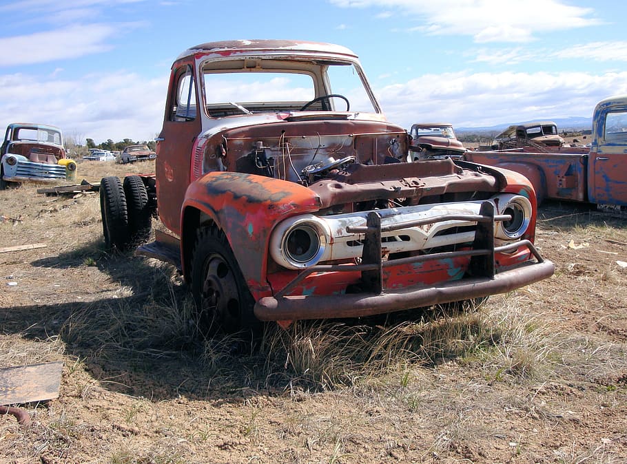 Car Wreck, Oldtimer, Vehicle, car, automotive, classic car, wreck, rust, old car, rusted