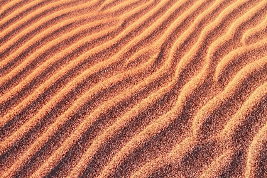 tekstur pasir, pasir, tekstur, abstrak, bukit pasir pasir, gurun, alam, pola, latar belakang, kering