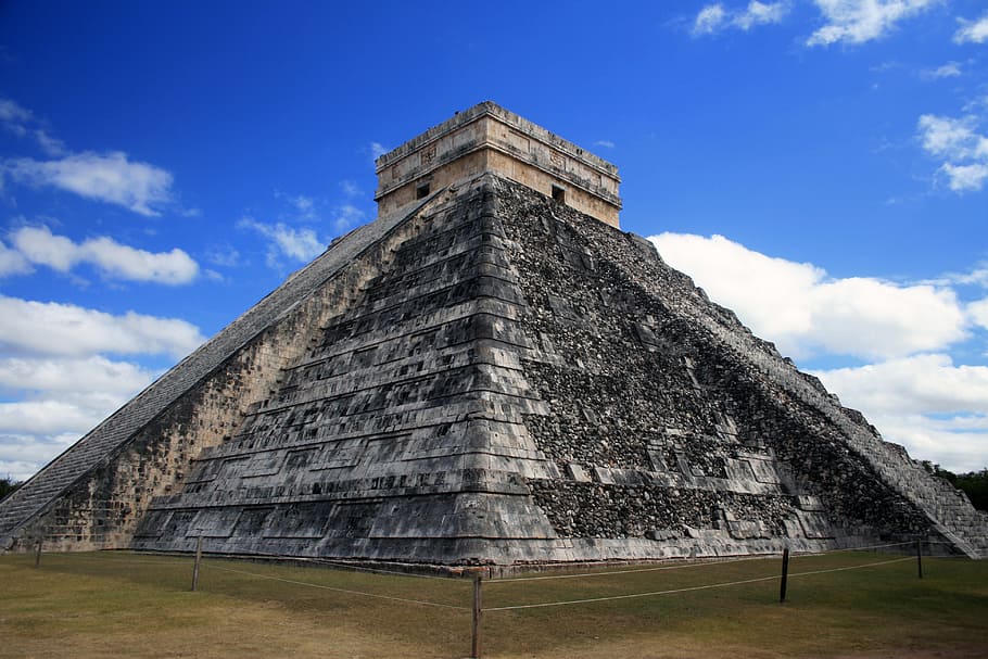 meksiko, piramida, maya, kuno, candi, batu, yucatan, perjalanan, monumen, chichen-itza