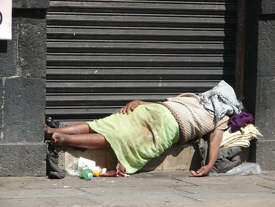 person, sleeping, rolling, door, Homeless, Mexico City, Mexico, mexico city, mexico, dirty, unhygienic