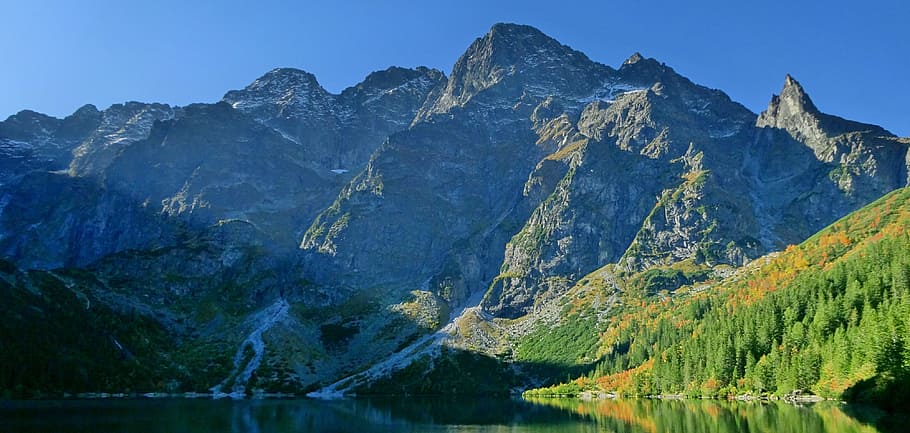 tatry, 산, morskie oko, 높은 tatras, 풍경, 자연, 폴란드, 산의 아름다움, 가을, 산맥