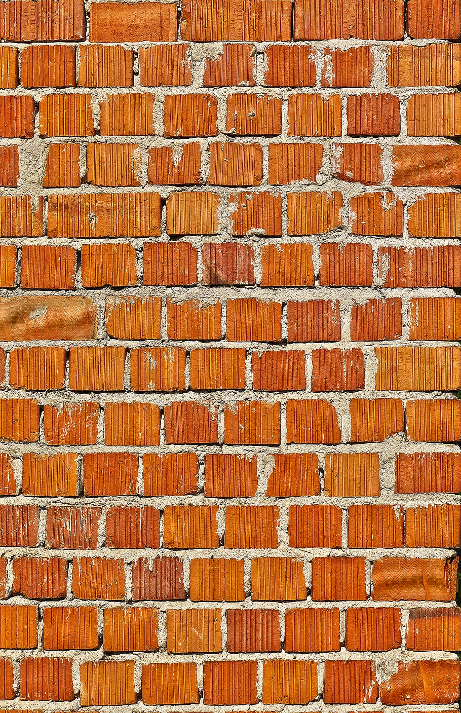 brick, hollow hole brick, facade, poroton, wall, bricked, pattern, structure, texture, background