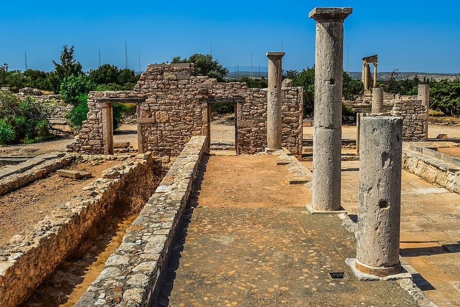 siprus, apollo hylates, suaka, kuno, yunani, bersejarah, mediterania, arsitektur, arkeologi, sejarah