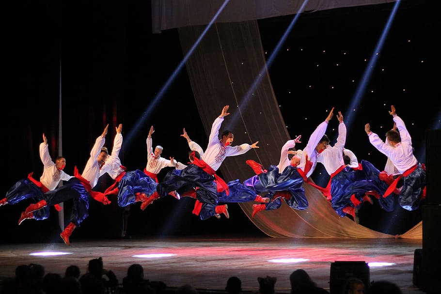 hopak, people's, ensemble, dance, gopak, ukraine, folk, group of people, real people, performance