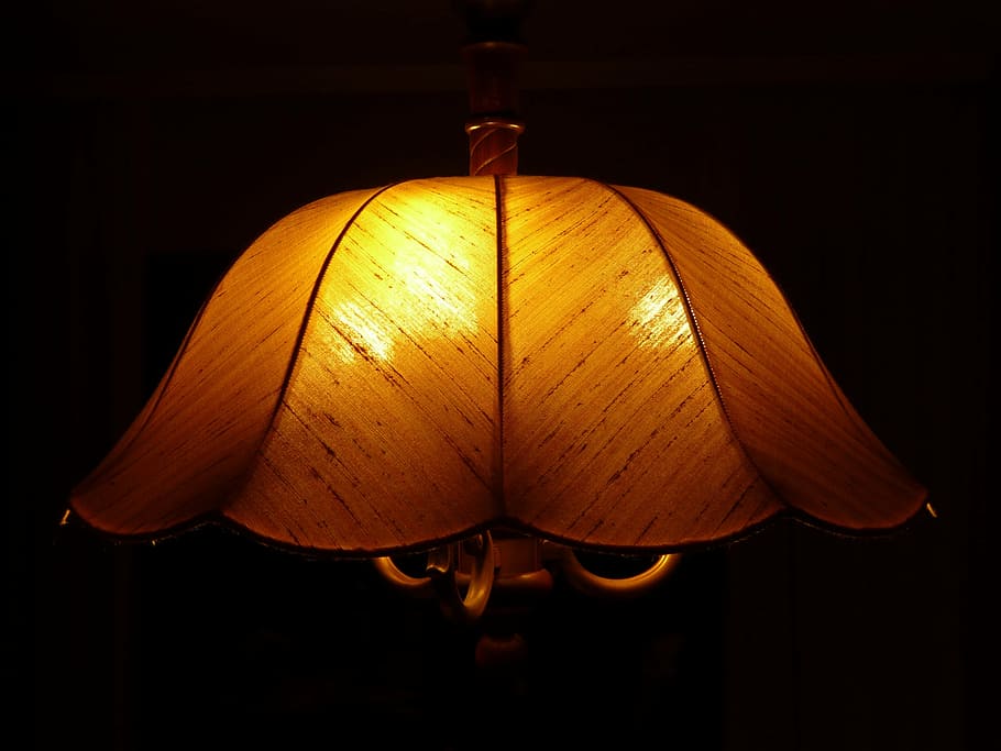 lampshade, lamp, light, darkness, night, light bulb, ocean, electric Lamp, lighting Equipment, lantern