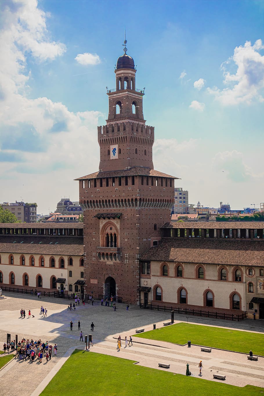 Milán, Castello Sforzesco, Italia, ciudad, turismo, Lombardía, históricamente, monumento, Filarete, cultura