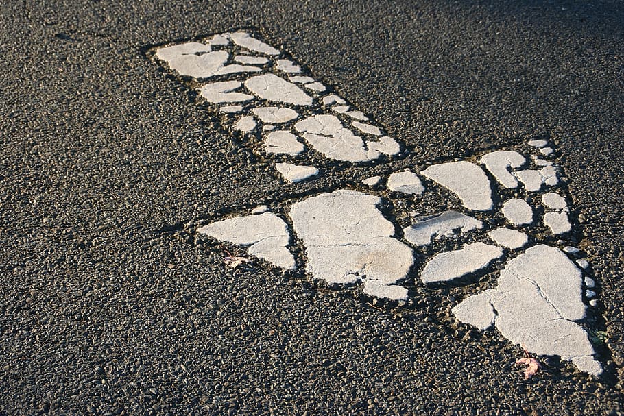 gris, señalización de flecha, carretera, cemento, flecha, textura, símbolo, camino, dirección, la carretera