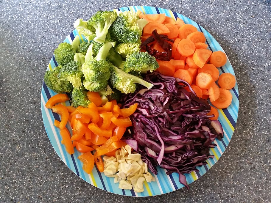 vegetables, fresh, stir fry, healthy, food, vegetarian, low-calorie, healthy eating, food and drink, vegetable