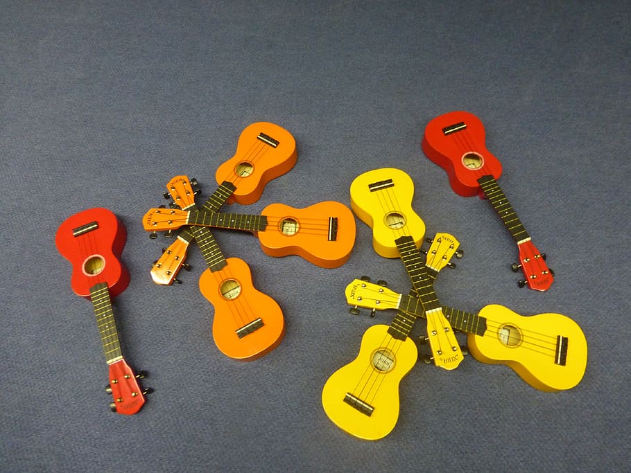 ukulele, music, musical, string, acoustic, instrument, small, uke, hawaiian, fun