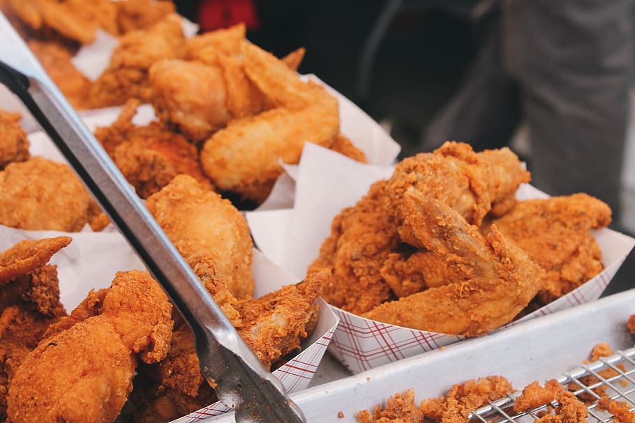 fried chicken, wings, food, breaded, food and drink, fried, ready-to-eat, deep fried, unhealthy eating, freshness