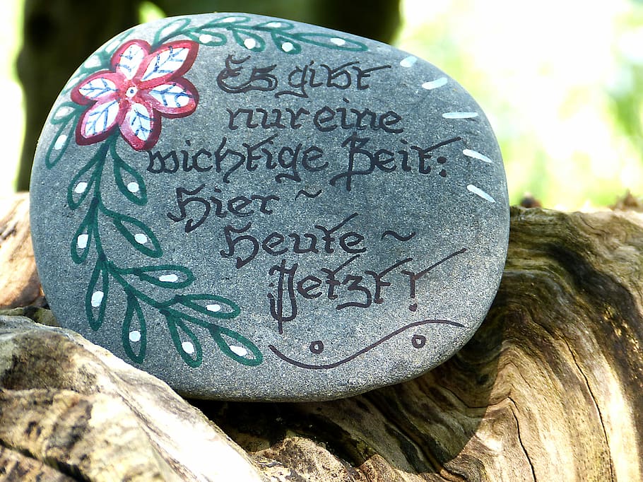 black, decorative, brown, Stone, Wood, Forest, Sense, saying, quote, flower