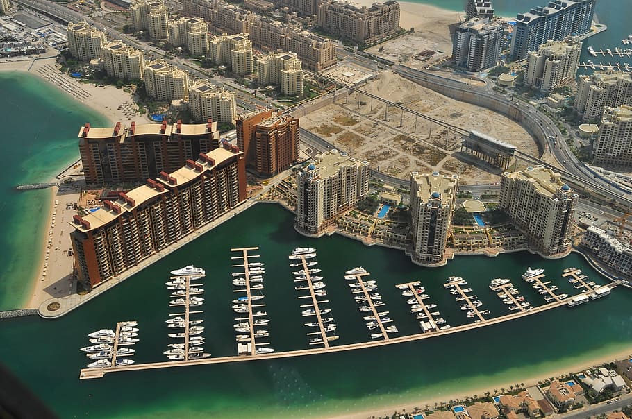 united, arab emirates, -, Dubai Marina, United Arab Emirates, UAE, boats, cityscape, docks, dubai