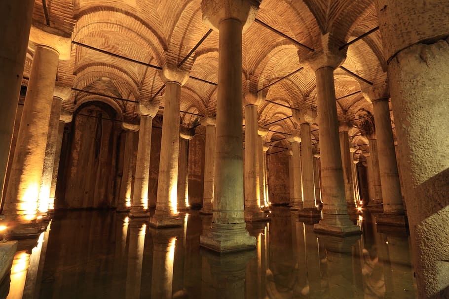 Turkey, Istanbul, Basilica, Cistern, basilica, cistern, water reservoir, underground, historic, architecture, famous