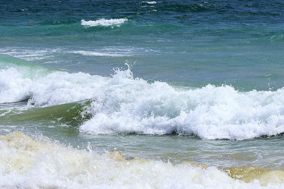 Piana, Sea, Waves, Beach, the waves, sea, waves, spitting water, sea foam, sandy beach, nature
