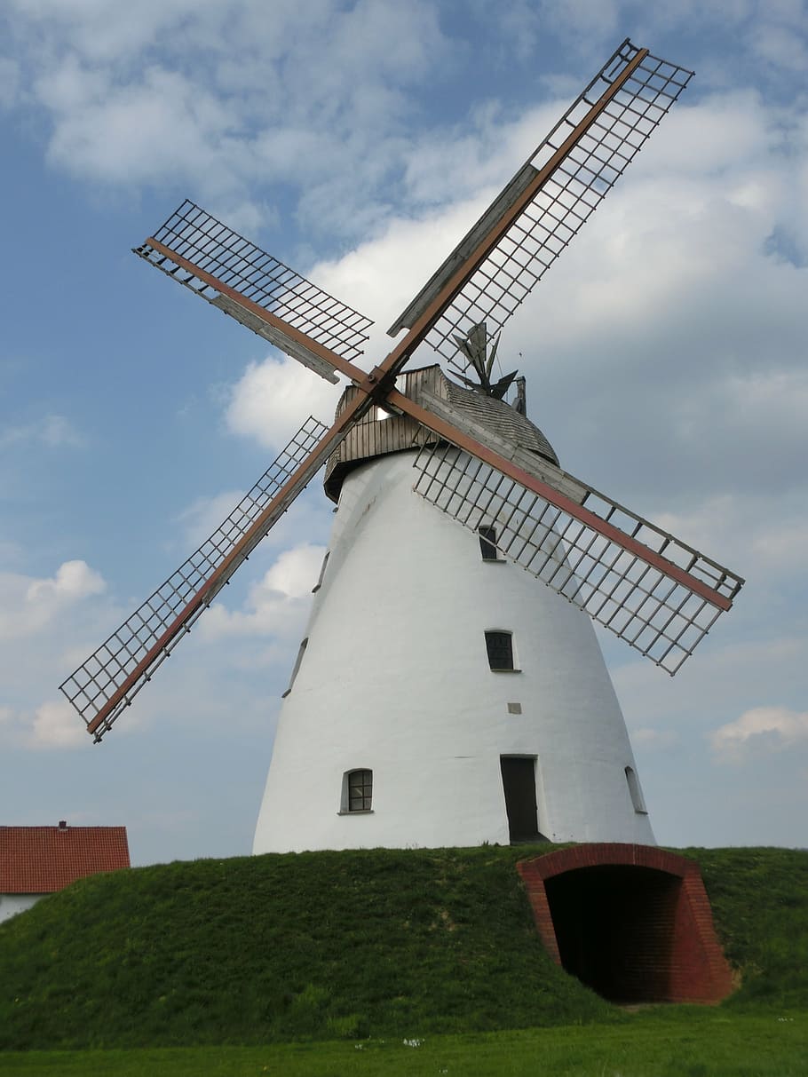 windmill, weser uplands, weser, mill, historically, icebergs, agriculture, netherlands, dutch Culture, old