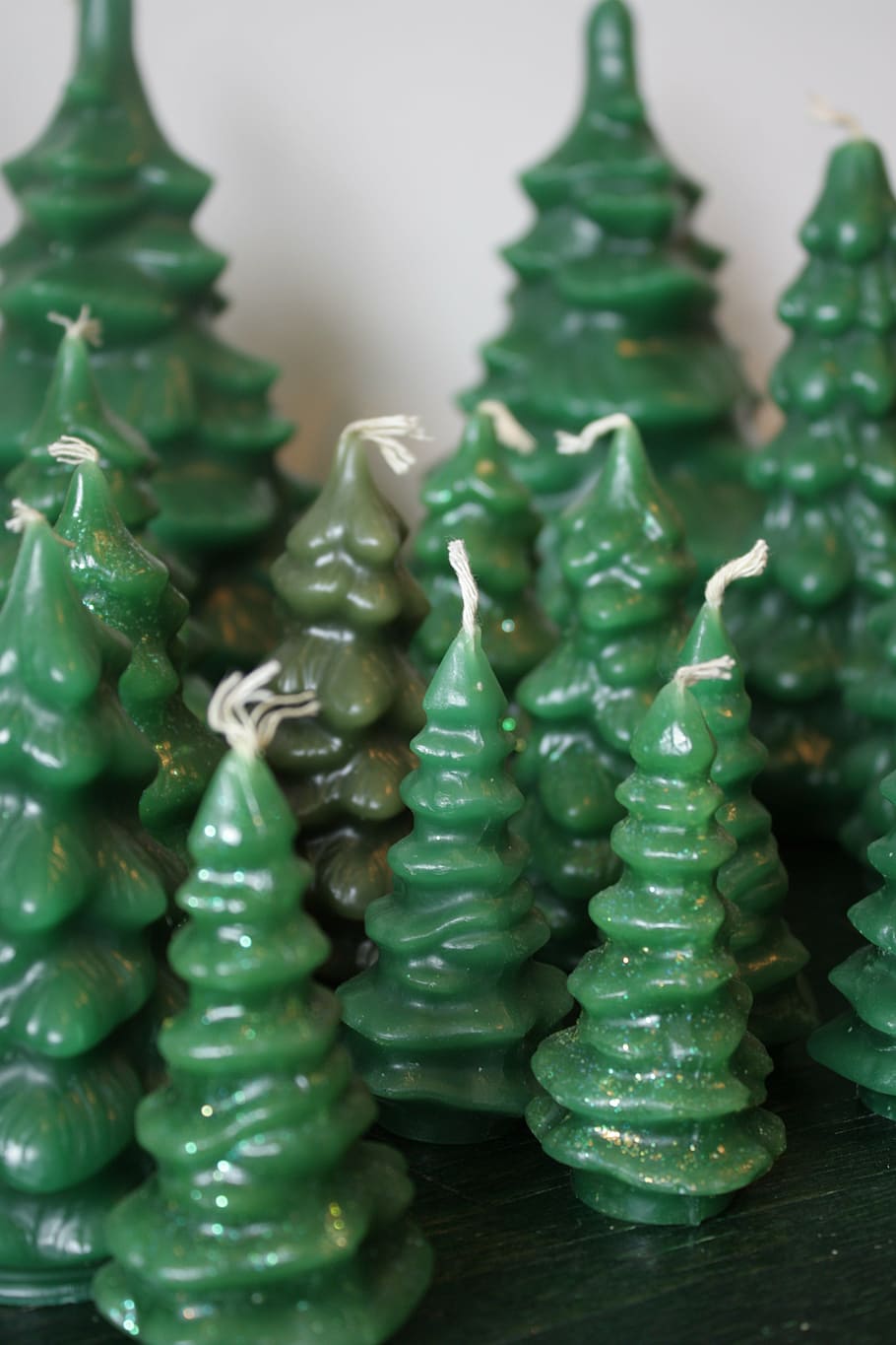 tree, christmas, decoration, candle, wax candle, xmas, decorations, green, christmas tree, christmas tree decoration