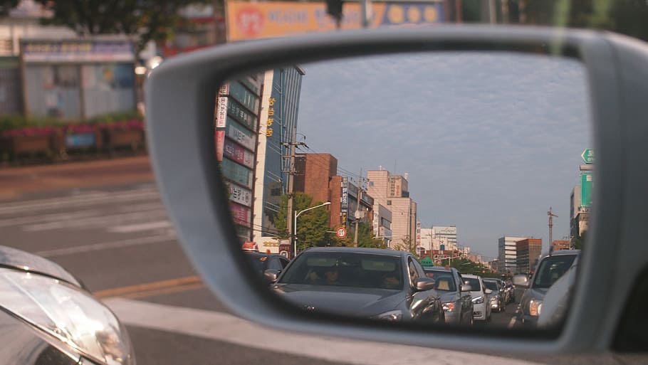 Espejo de coche, espejo retrovisor, espejo, coche, transporte, modo de transporte, vehículo terrestre, ventana, automóvil, espejo retrovisor lateral