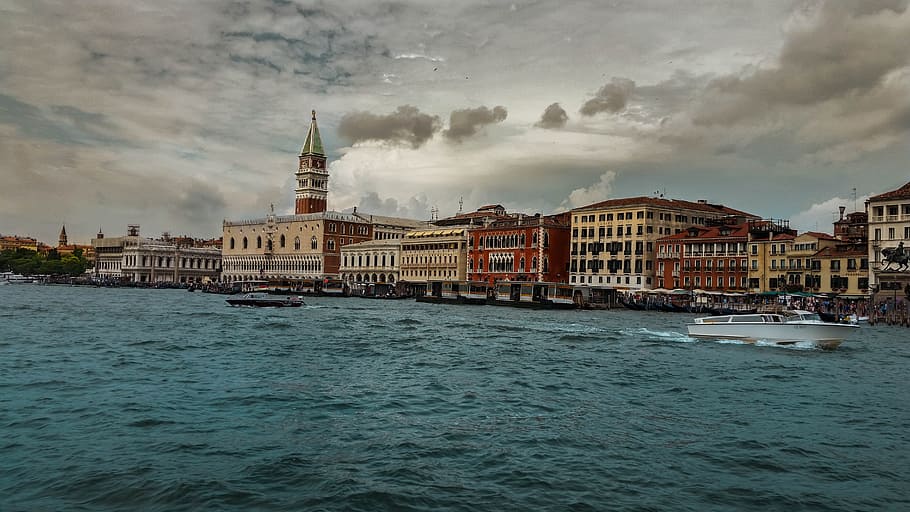 Venesia, air, kota, venezia, rumah, kapal, laguna, suasana hati, perjalanan, desa