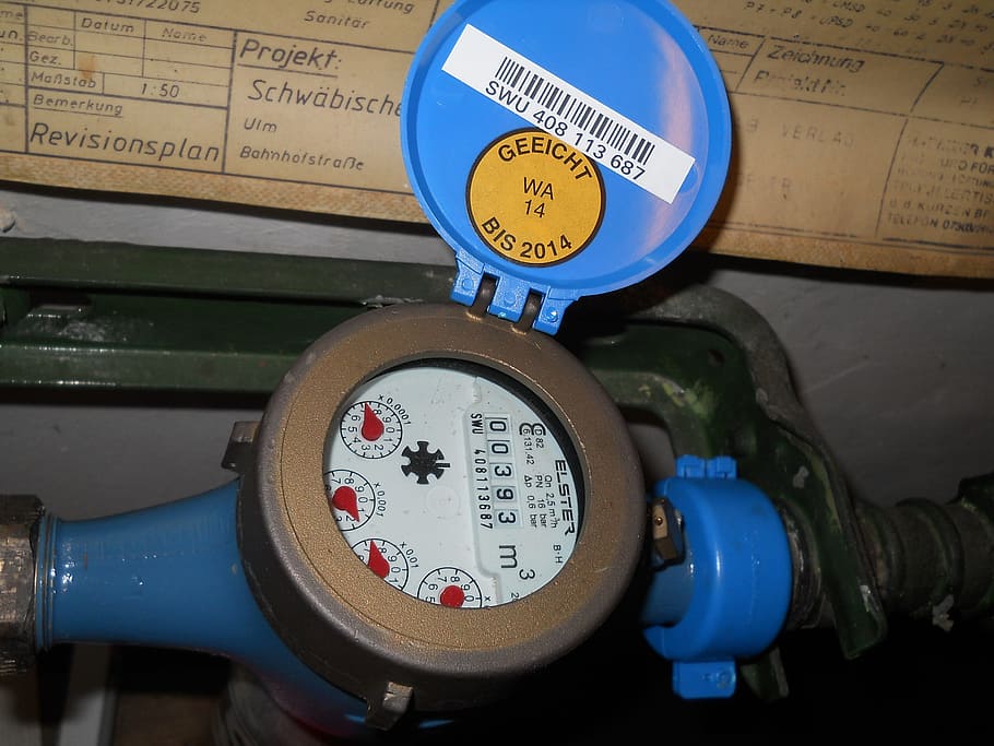 water meter reader, water retrieve, water clock, number, gauge, instrument of measurement, close-up, indoors, text, communication