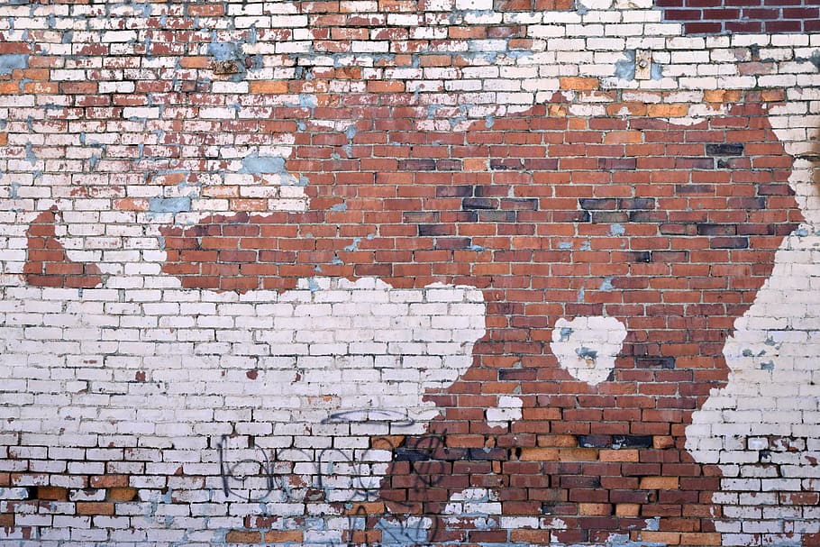 brown, white, brick wall, grunge wall, wall, exterior, brick, grunge, old, texture