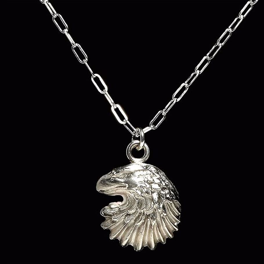 Jewelry, Necklace, Eagle, Fashion, Woman, makeup, silver, elegance, accessories, girl
