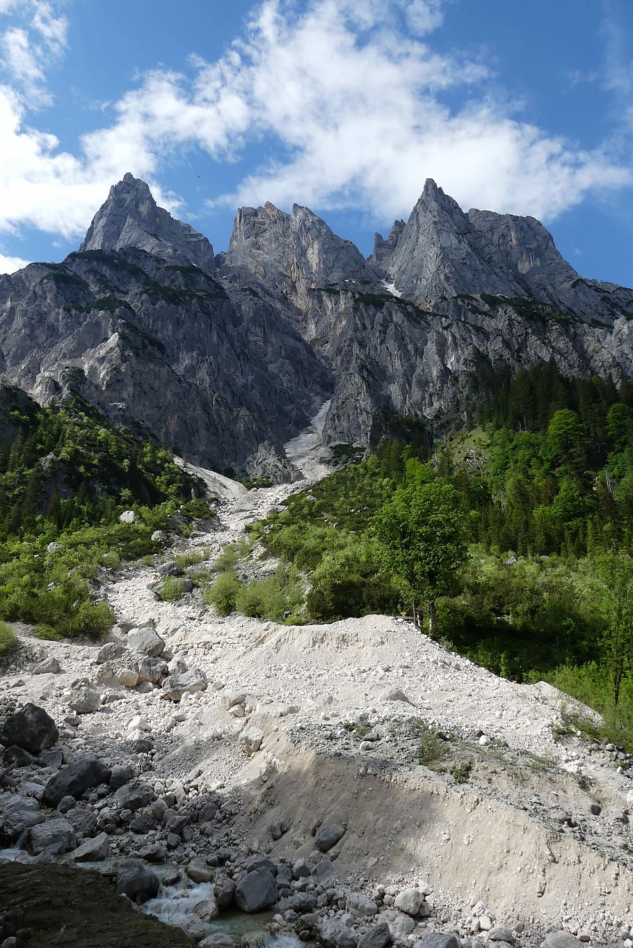 alpine, berchtesgaden, national park, massif, the ramsau dolomites, klaus valley, bavarian alps, berchtesgadener land, nature, rock wall