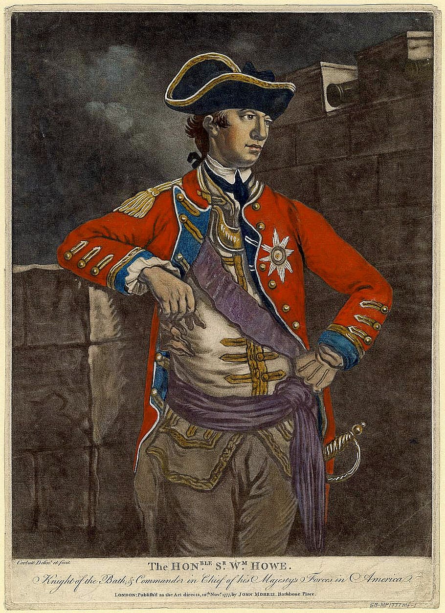 general, william, howe, General William Howe, Portrait, british general, commander, public domain, soldier, uniform