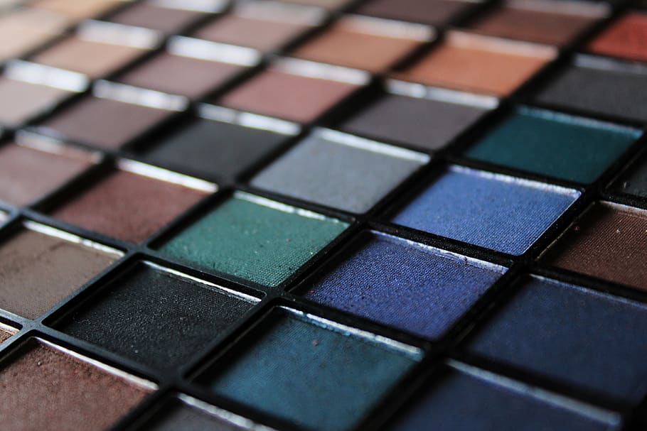 eye shadow, cosmetics, color palette, color, colorful, makeup, make up, art, round, new