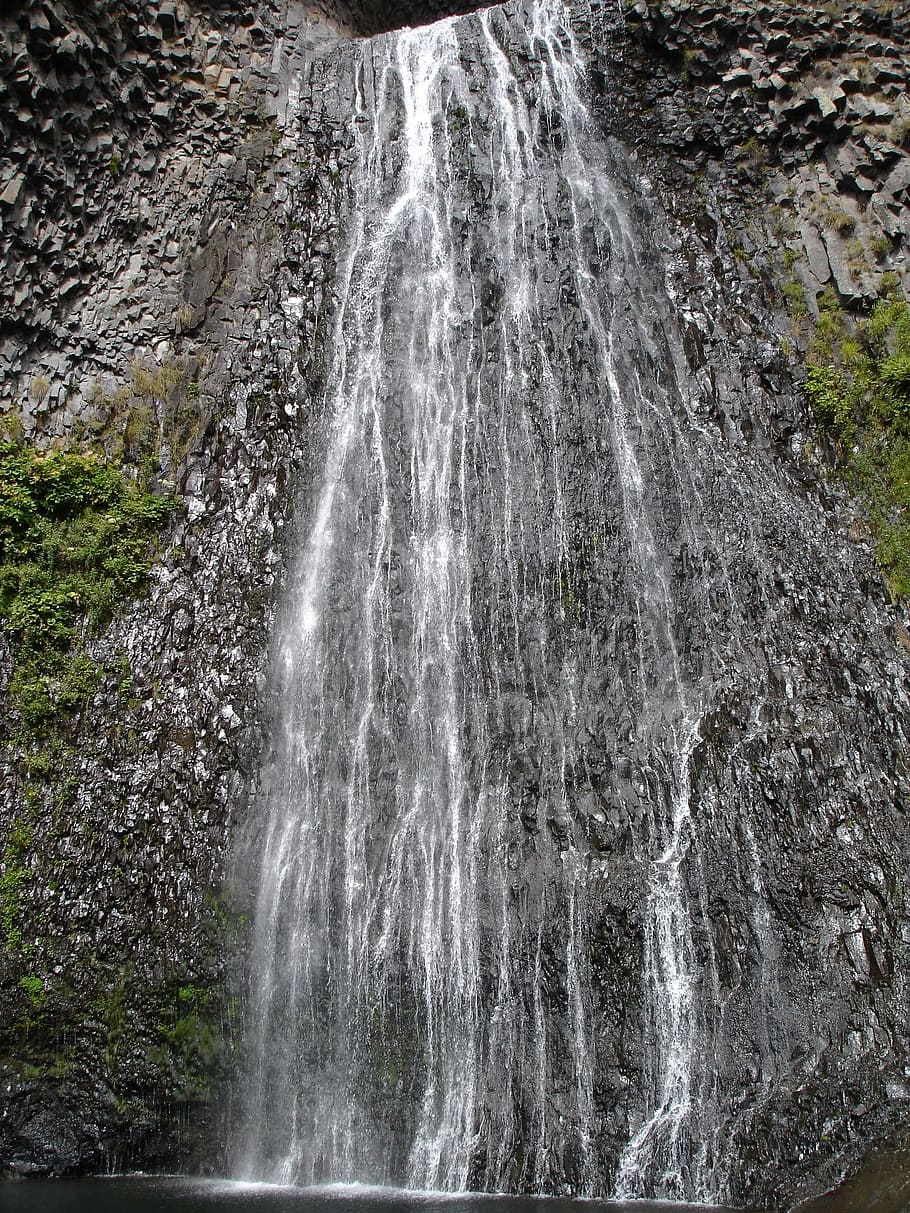 Cascade, Du, Ardeche, France, cascade du ray pic, waterfall, water, basalt, basalt column, columnar basalt
