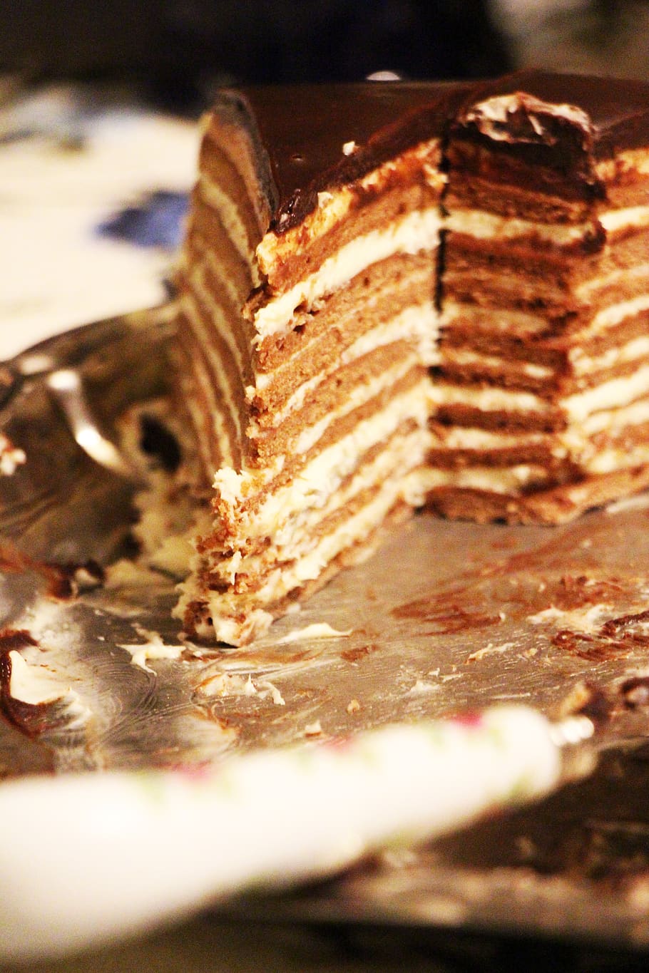 layer cake, chocolate, cake, russian, ukrainian, dessert, sweet, food, delicious, sugar