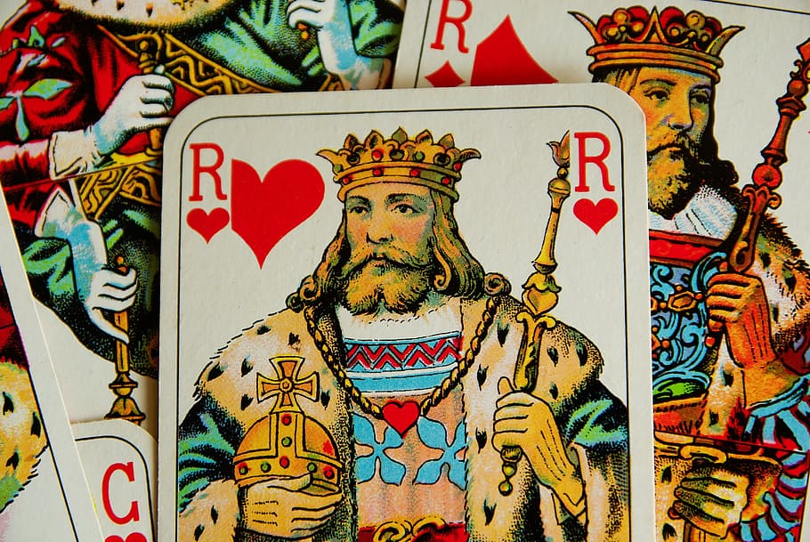 playing card lot, Playing Cards, Kings, Heart, cards, multi colored, close-up, gambling, indoors, day