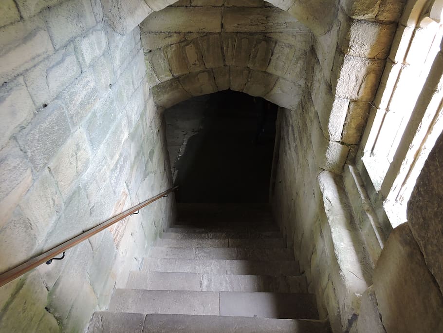 Dungeon, Door, Castle, Medieval, Dark, doorway, roman, corridor, entrance, stone