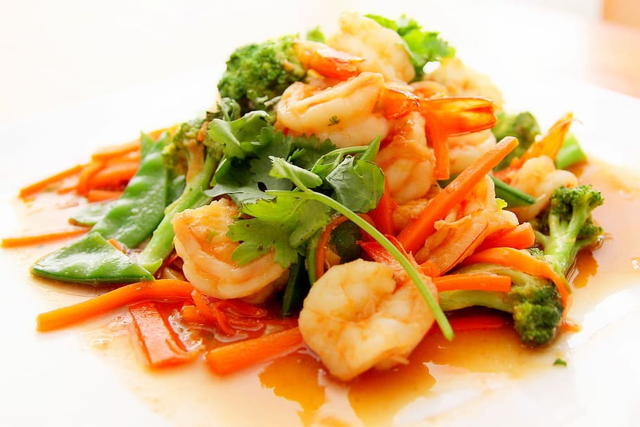sweet, &, sour, shrimp dish, food, prawn, asian, food and drink, healthy eating, vegetable