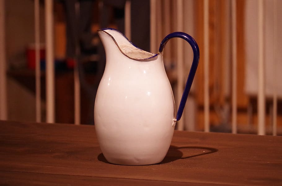 old, historical, past, museum, historically, building, antique, milk, indoors, pitcher - jug