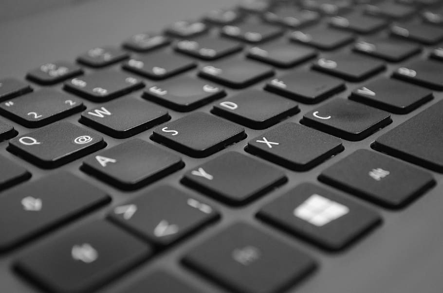 close-up photo, laptop keyboard, keyboard, laptop, keys, notebook, computer keyboard, input, letters, asus