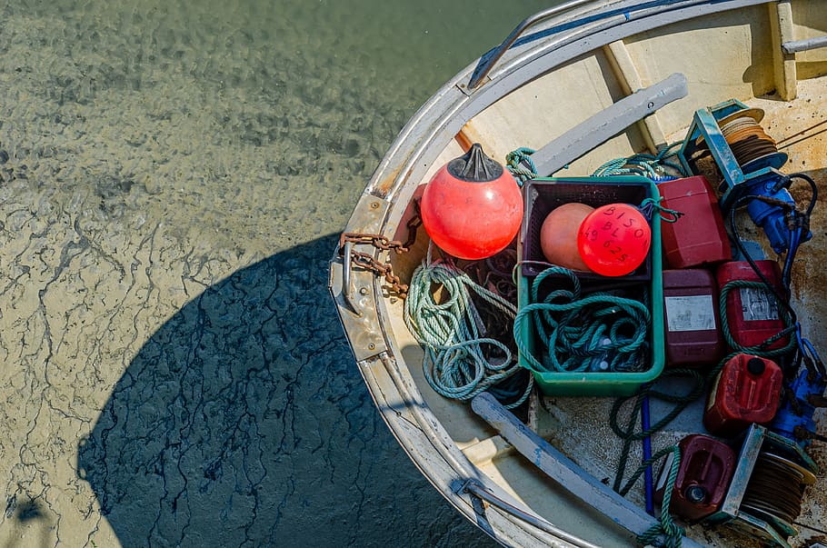 boat, bow, wharf, top, accessory, maritime, buoy, float, red, sand reflection