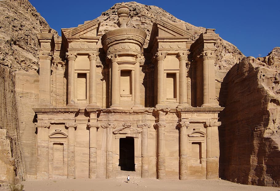 petra, jordan, petra jordan, historical, archaeological, rock cut architecture, ancient, landmark, petra - Jordan, architecture, famous Place