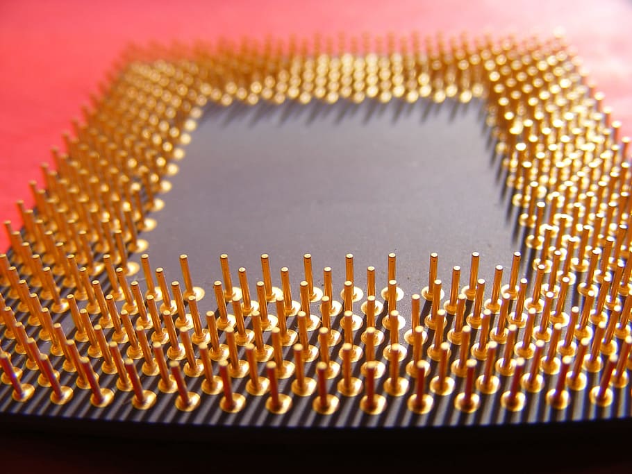 Amd, Computers, Cpu, Duron, Gold, Pins, processor, technology, semiconductor, equipment