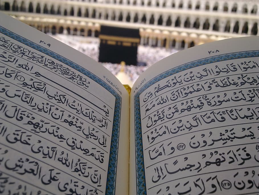 putih, biru, buku, ka'bah, rumah allah, muslim, islamic, makkah, quran, holy