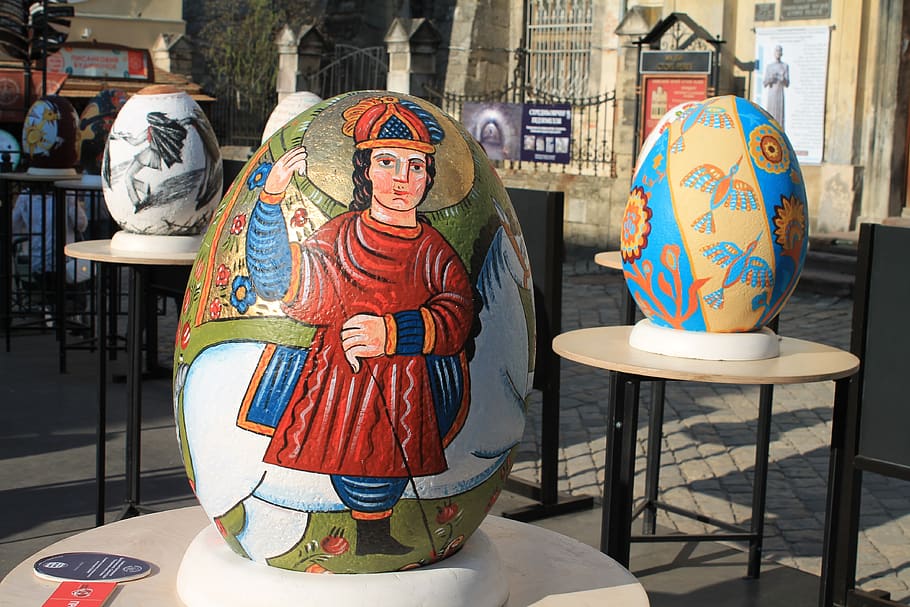 easter eggs, easter, pysanka, christ is risen, painted eggs, paint eggs, easter egg, ukraine, lviv, representation