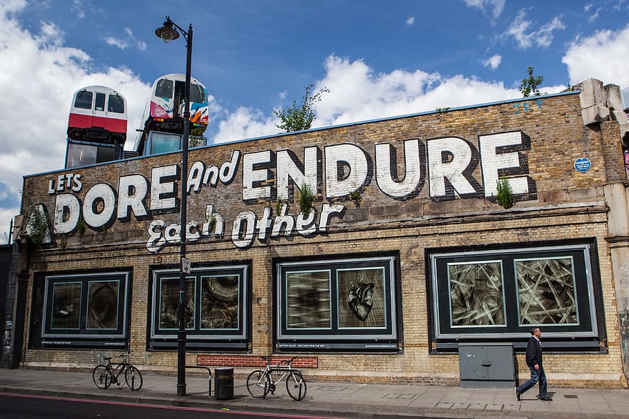 ‘adore, endure’, ’ street art, captured, east, london, Adore, Endure, Shoreditch, East London