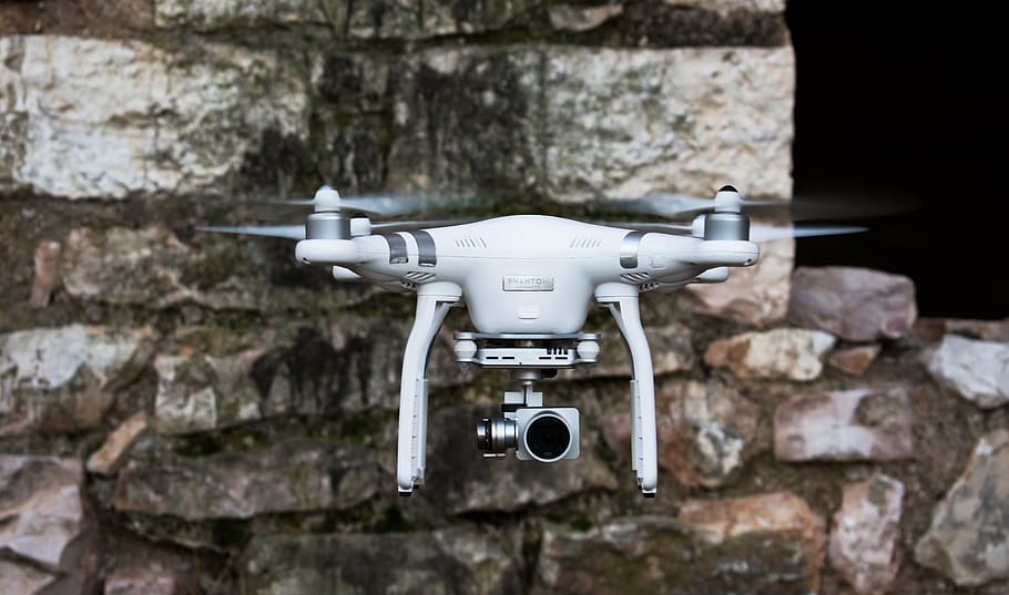 voando, câmera, drone, gadget, tecnologia, aérea, bokeh, moderno, fotografia, ao ar livre